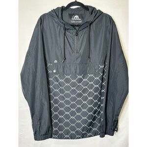 Sketchy Tank Disturbing The Comfortable Men's 1/4 Zip Hooded Jacket Size L